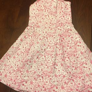 Lilly Pulitzer Embroidered Strapless Fit & Flare